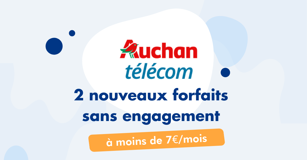 Forfaits Auchan moins de 7euros