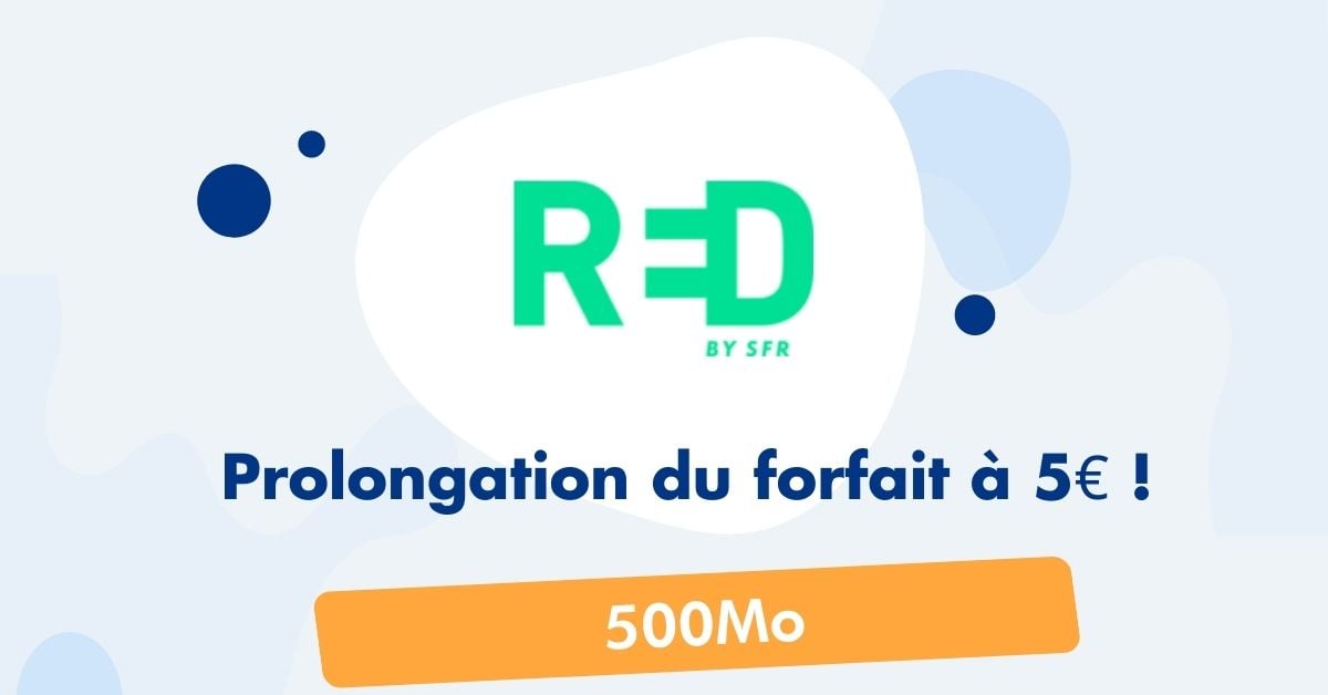 Prolongation du forfait à 5€ !