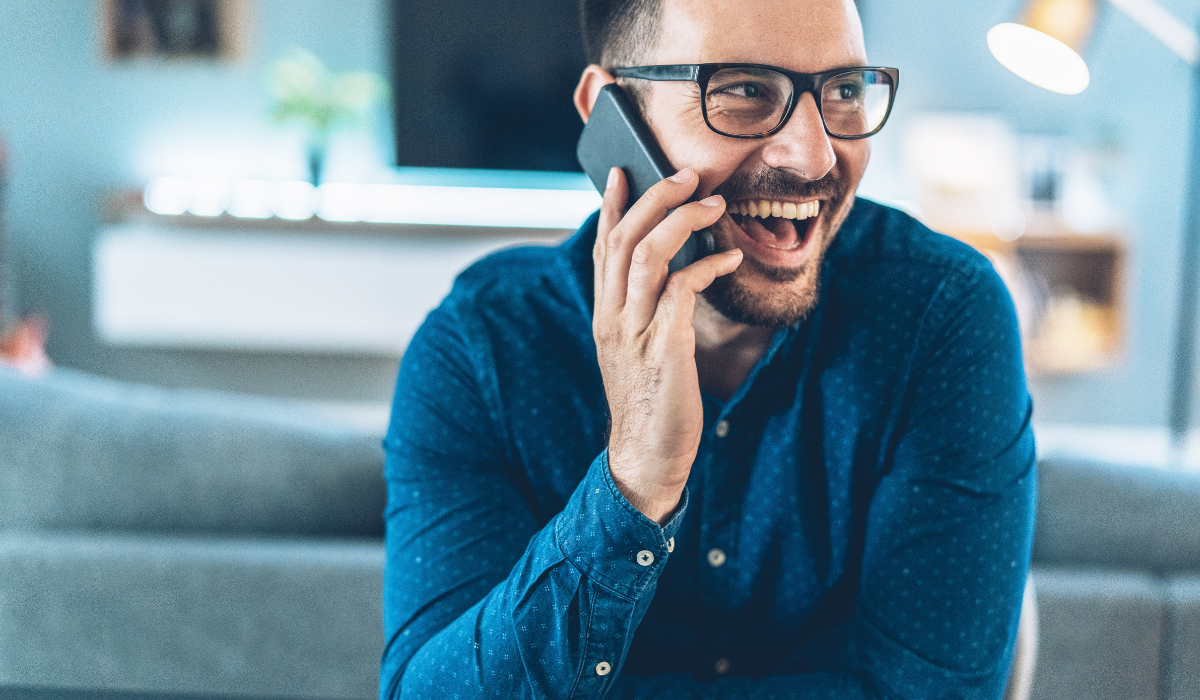 man-laughing-on-the-phone