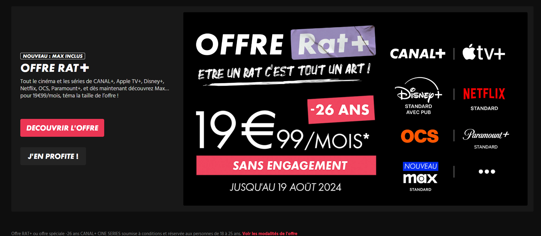 Rat+ de Canal+ est de retour, au Max !