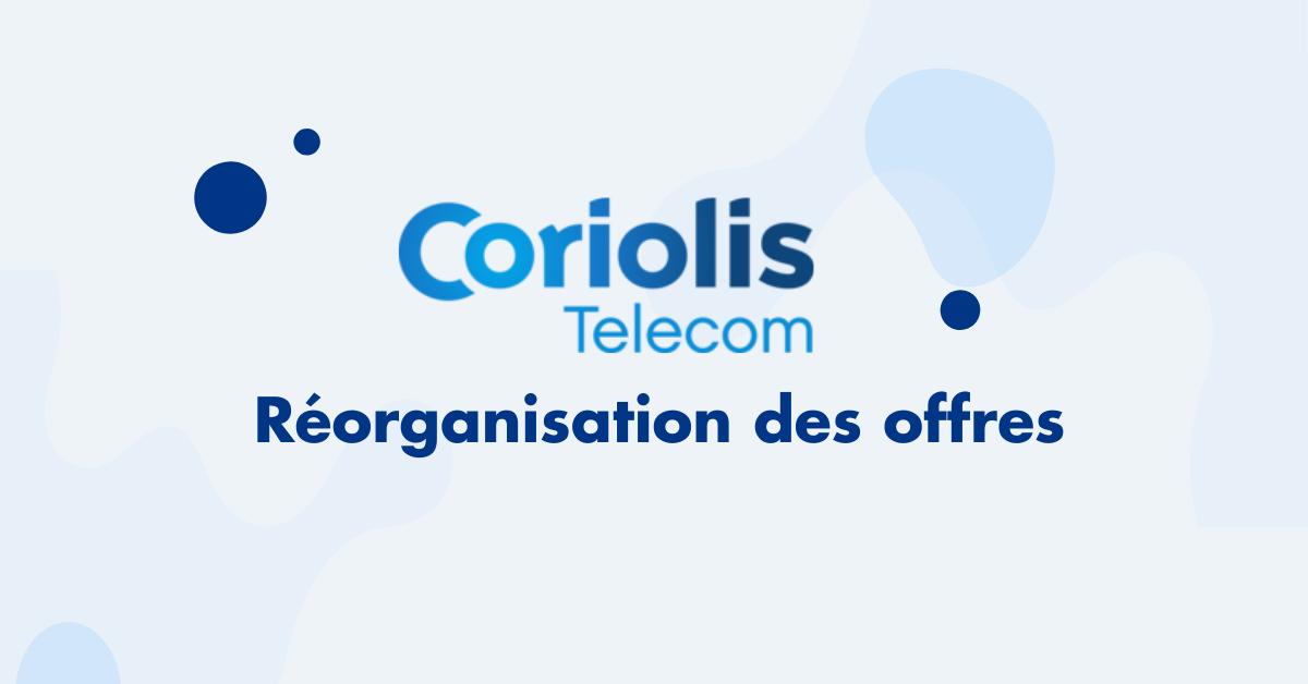 Réorganisation des offres