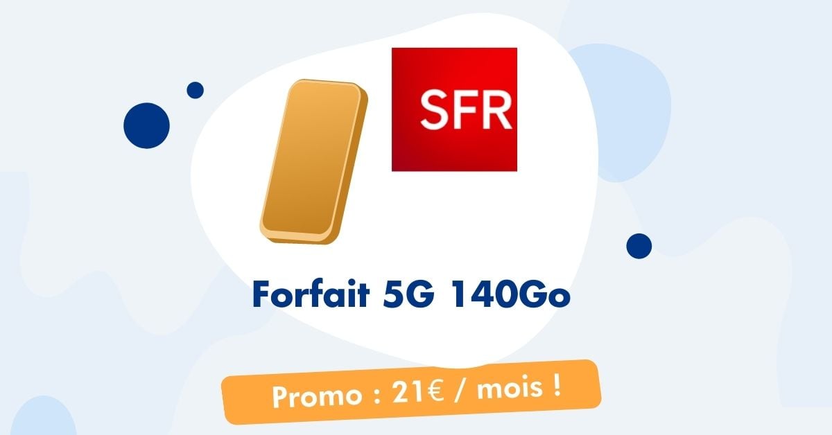 SFR Forfait Mobile 5G 140Go