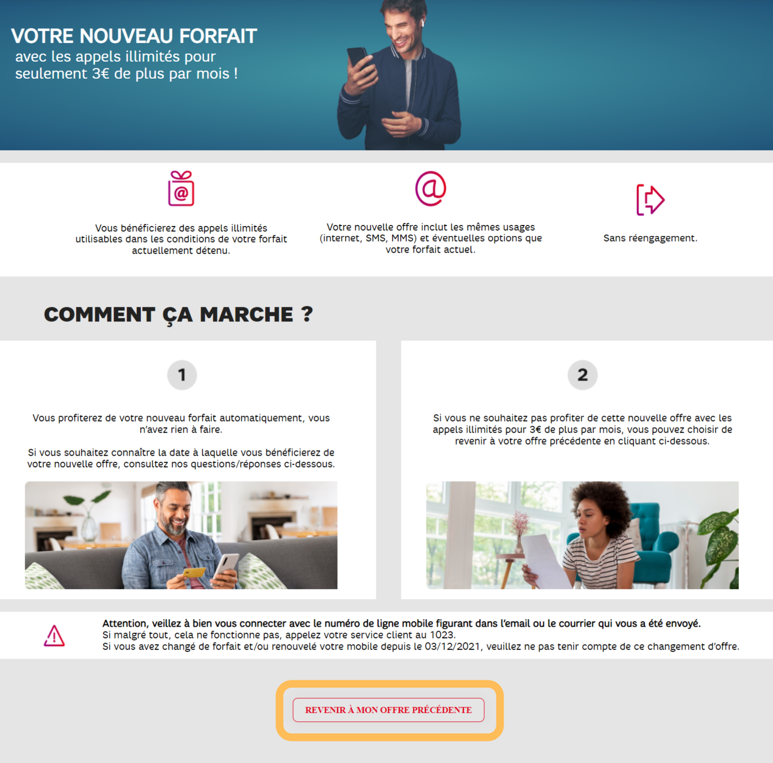 Refuser augmentation SFR de 3€