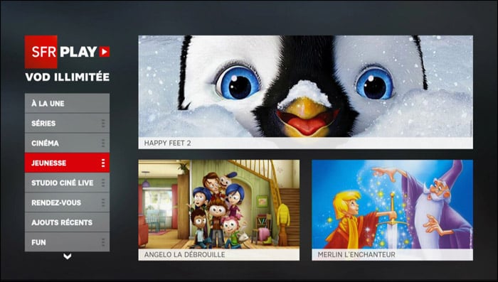 SFR VOD illimitée