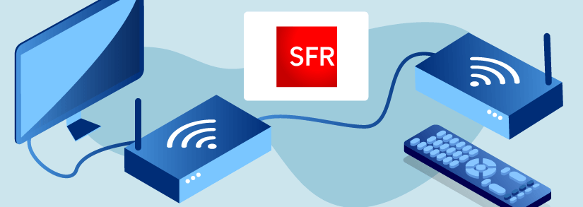 Branchement du mini-ONT sur une box de SFR en Fibre Optique (NB6) 