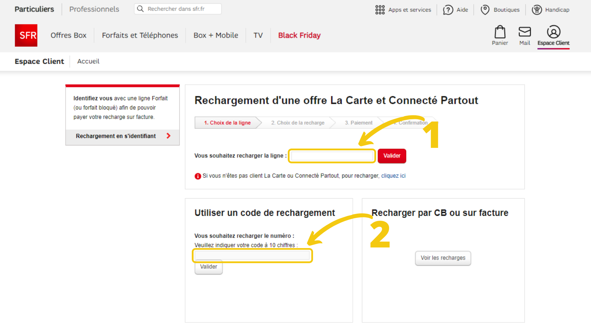 Carte SIM Prépayée SFR La Carte: 10€ de crédit inclus pour une