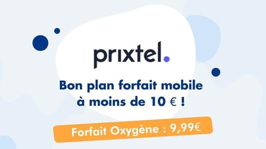 Forfait mobile Prixtel : offre Oxygene