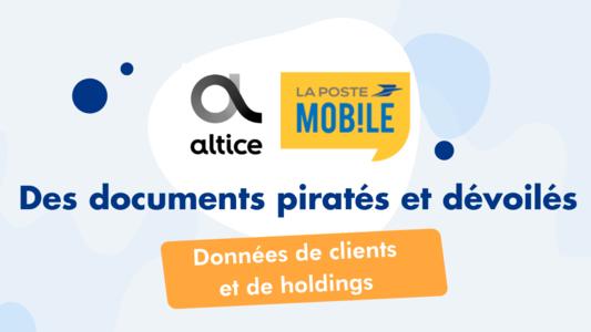 piratage altice et la poste mobile