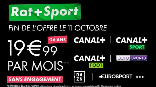 Ne Ratez Pas la Promo Rat+ sur Canal + : Dernier Jour pour Économiser !