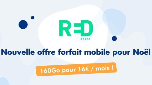 Nouvelle offre forfait mobile Red by SFR pour Noël