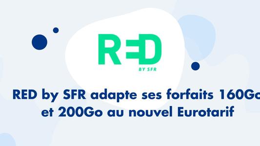 RED by SFR adapte ses forfaits 160Go et 200Go au nouvel Eurotarif