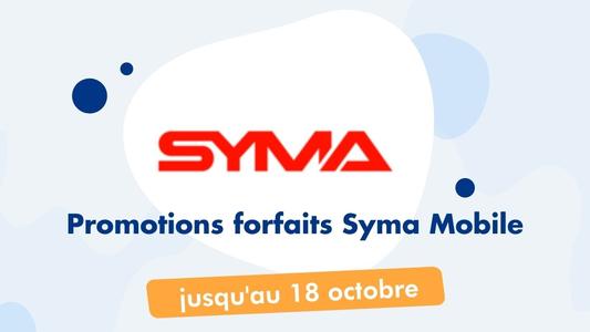 Promotions forfaits Syma Mobile