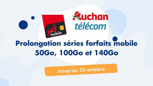 Prolongation séries limitées Auchan Télécom et NRJ Mobile