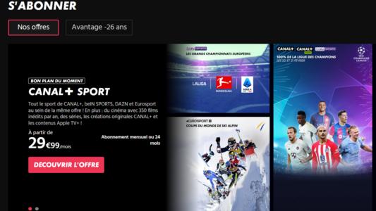 Canal + Sport et Canal + Séries en promo de ouf !