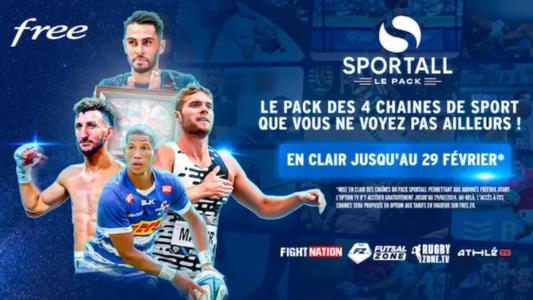 Pack SPORTALL gratuit sur votre Freebox TV en février !