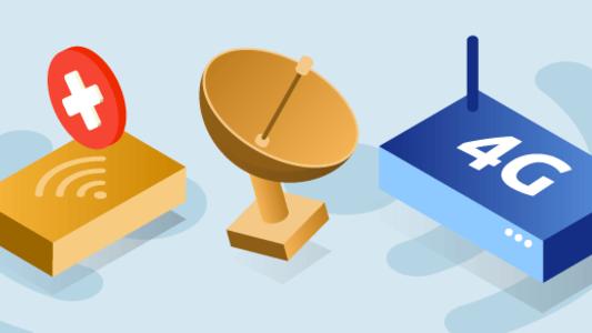 Internet sans ligne fixe avec 4G ou satellite