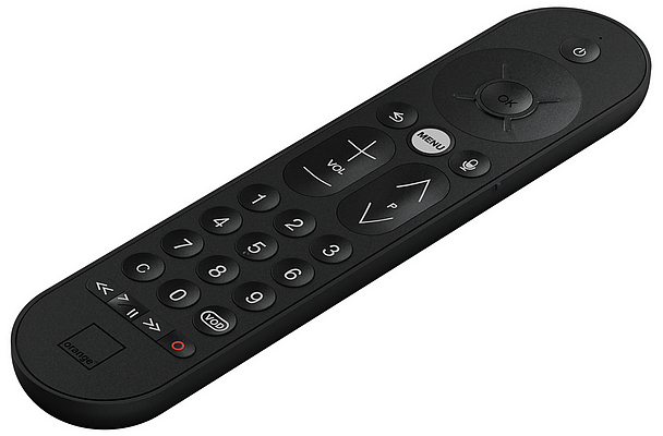 orange telecommande TV UHD