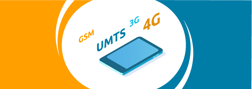 Téléphone réseaux GSM, UMTS, 3G, 4G