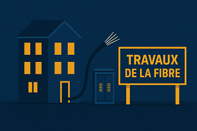 travaux raccordement fibre