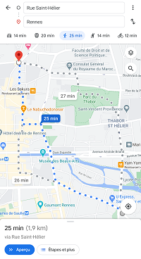 Google Maps meilleur GPS piéton